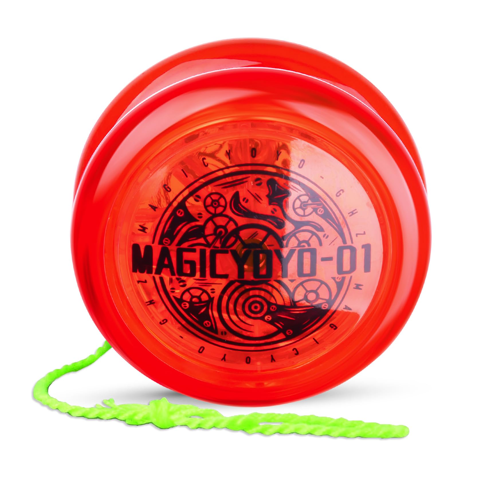 Looping Yoyo D1 Responsive Yo Yo for Kids Beginners, 2A Loop Yo-yo Starter Yo-Yo Easy to Play Basic String Tricks (Red)