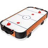 Best Choice Products 40in Portable Tabletop Air Hockey Arcade Table for Game Room, Living Room w/ 100V Motor, Powerful Electr