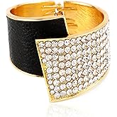 ELABEST Stylish Rhinestone Bracelet Cuff Bracelets Stretch Bracelets Sparkly Hand Chain Wedding Parties Jewelry Accessories for Women