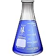 500ml Narrow Mouth Erlenmeyer Flask, 3.3 Borosilicate Glass, Karter Scientific 213G29 (Single)