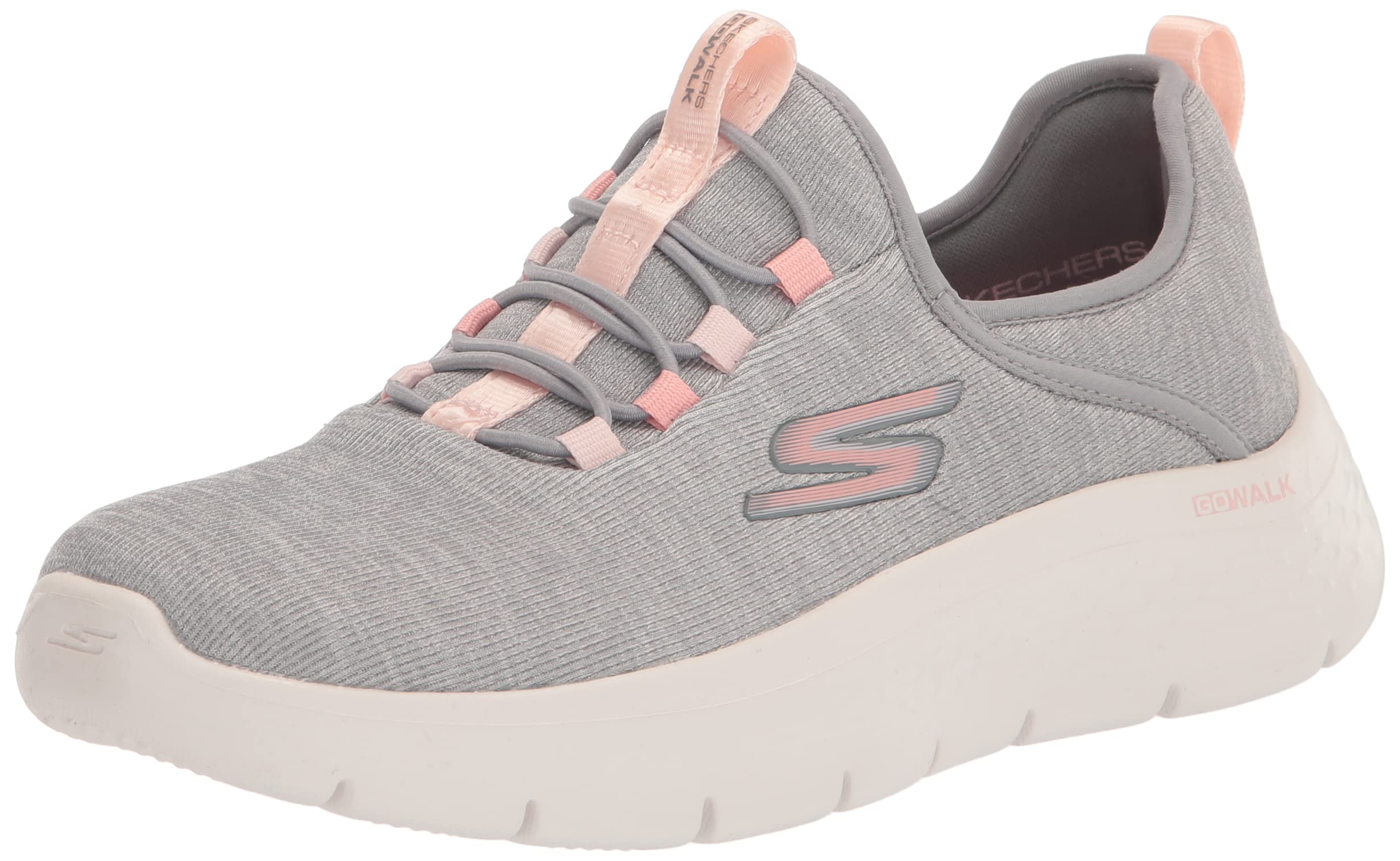 Skechers Women's GO Walk Flex-Lucy Sneaker, Gray/Pink, 13 Image Skechers Women's GO Walk Flex-Lucy Sneaker, Gray/Pink, 13 Image