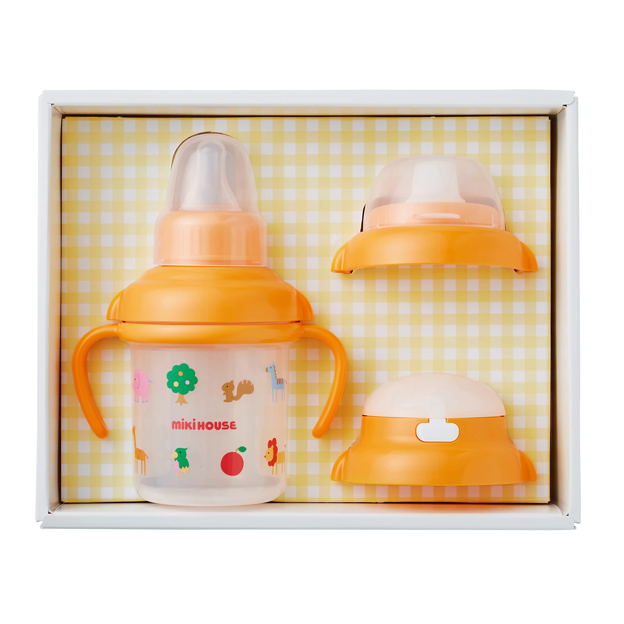 【 ミキハウス 】 マグセット ベビーマグ トレーニングマグ ストローマグ 200ml 日本製 男の子 女の子 ベビー キッズ 赤ちゃん 子供用 46-7127-829 白商品画像