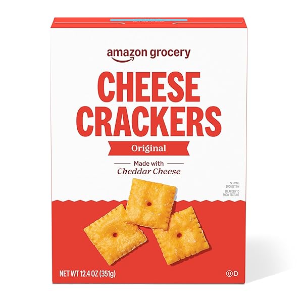 AMAZON GROCERY, ORIGINAL CHEESE CRACKERS, 12.4 OZ