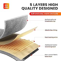 Ayge King Size Heated Mattress Pad with Dual