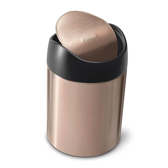 simplehuman countertop Trash can, Rose Gold, 1.5L US Amazon.co.uk