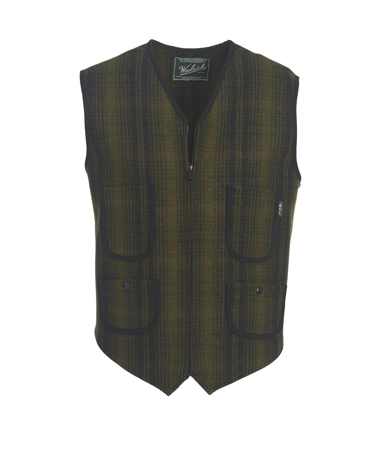Woolrich Men's Utility Wool Vest, Olive (Green), Size XXL Amazon.in