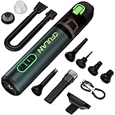 Cfulan Car Vacuum Portable Cordless, 21KPa 4-in-1 Handheld Mini Vacuum Cleaner with 8 Attachments, 3 Suction Modes, One-Touch Empty, Type-C Charge, Hand Vacuum for Car, Home, Keyboard, Small Job