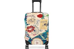 Lefowru Luggage Cover Protector Travel Suitcase Covers Protective Skin for Carry On Baggage Fit 25-28 Inch Luggage