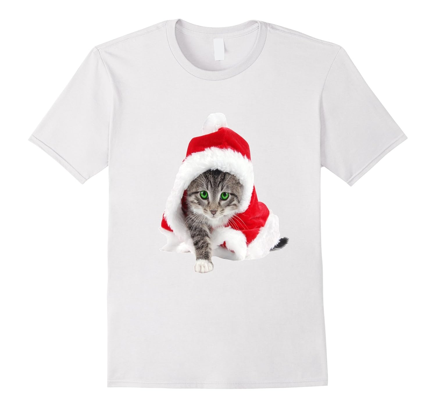 Cute Santa Cat Christmas T ShirtCL Colamaga