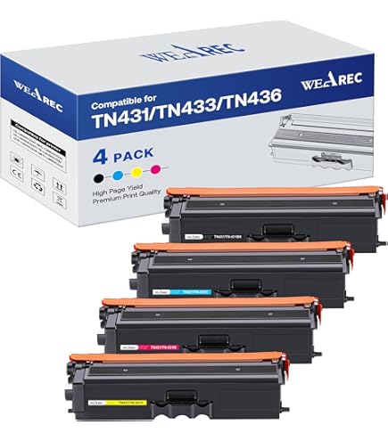 thumbnail image 2 of TN431 TN-433 Toner Replacement For Brother TN433 MFC-L8900CDW HL-L8260CDW Lot 2 of 9