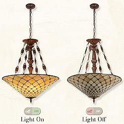 Capulina Large Size Tiffany Chandelier 5 Light 25
