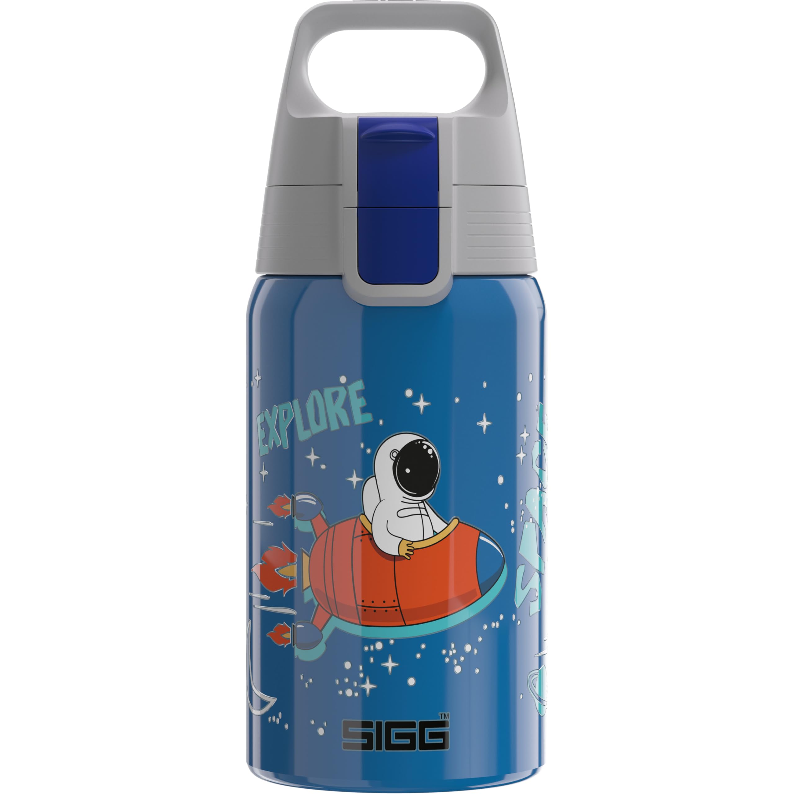 Sigg Shield One Kids Drinks Bottle (0.5 L), Stainless Steel Kids Water Bottle with Leak-Proof Lid, One Hand Children's Drink Bottle