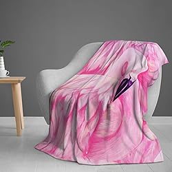 Duduho Pink Flamingo Bed Blanket Ultra Soft Throw