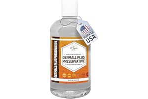 33RD PARALLEL SOAP CO. GERMALL PLUS PRESERVATIVE Liquid (8 oz) Paraben-Free; Formaldehyde-Free; Water & Oil Soluble | Suitable for Soap Making, Lotions, Conditioners, Creams | Keeps Products Fresh & Safe | 8 OUNCES