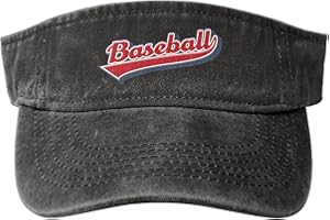 FATTTYCY Sports Sun Visor Hats Cotton Adjustable Black Sun Caps for Men Women