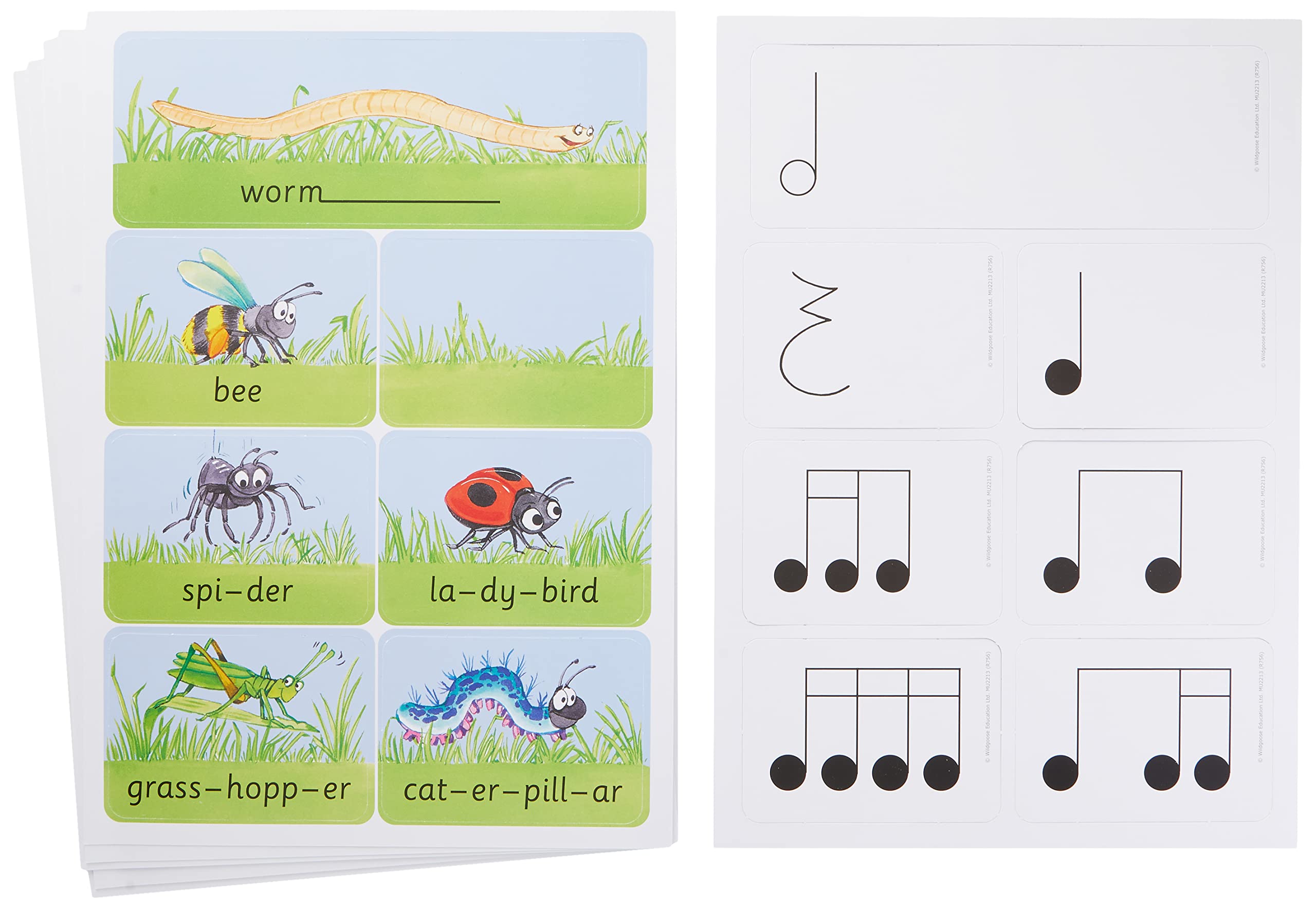 Wildgoose Education MU2213 Rhythm Card (Pack of 70)