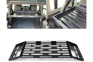 BoardRoad Rear Cargo Basket Interior Rack Luggage Storage Carrier Metal for 07-18 Jeep Wrangler JK (No Drill)