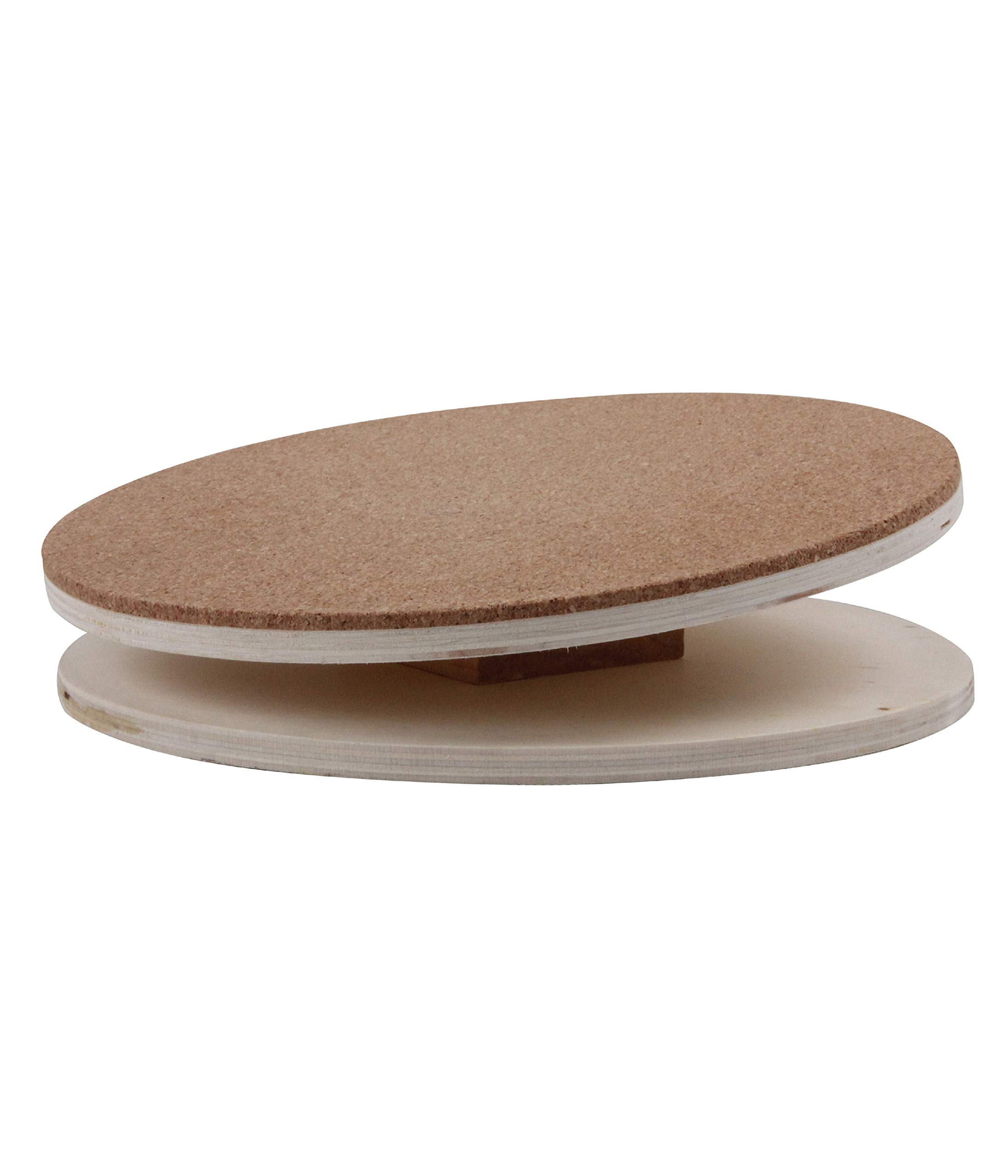 Dehner Running plate Korky, Ø 25 cm, wood, natural