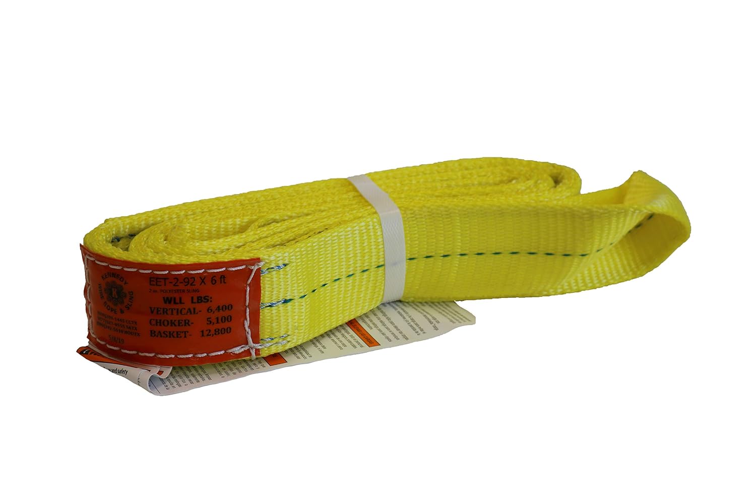 Wire Rope 2 Ply Slings Kennedy Wire Rope & Sling Co 1 2-Ply Twist Eye Polyester Lifting ...
