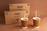 FOOGO Green 1000pcs Extra Long 19cm Wooden Coffee Stirrers FSC Certified view 5