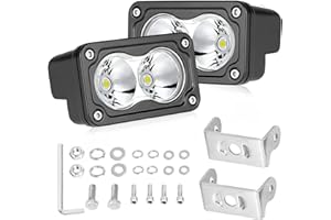 LED Pods, AKD Part 3 Inch CREE LED Driving Lights 40W Spot Off Road Small Lights Pods Ditch Lights LED Fog Lights Backup Lights 2 Packs for Truck Motorcycle UTV ATV SUV Surron Toyota