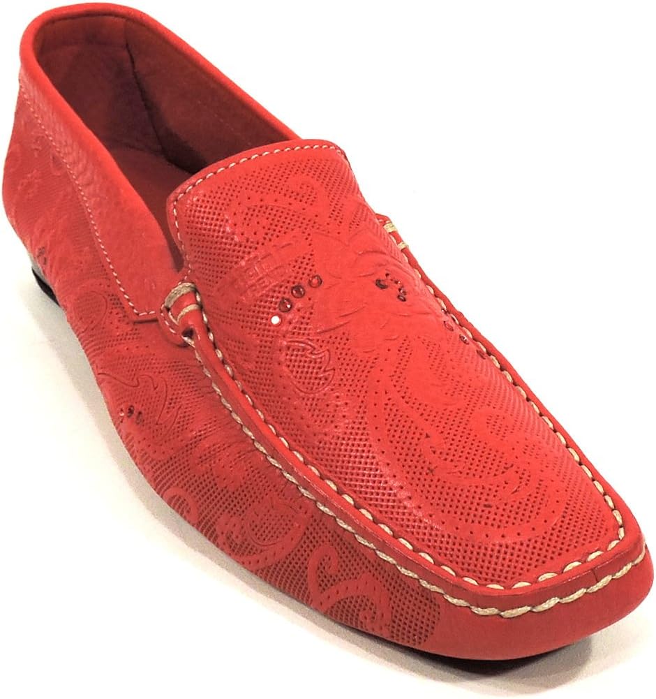 Women's RED Leather Moccasins
