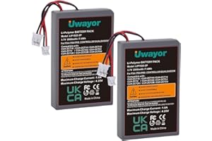 Uwayor PS4 Controller Battery, PS4 Battery Replacement 2 Pack for Sony PlayStation 4 PS4/PS4 Pro/PS4 Slim/Dualshock 4 Controller