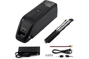 DAYAOENNE Ebike Battery 52V/ 48V/ 36V, 20Ah /15Ah/ 10Ah, Down Tube Battery for 200-2000W Motor, Electric Bicycle Lithium-Ion Battery, Led Indicator Light, Safe Lock, 5 Pin, with Charger (48v15ah-5pin)