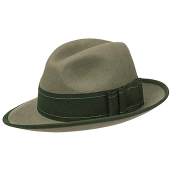 Lierys Hut Jagdhut Forstuniform Haarfilzhut Herren | Made in The EU Haarfilz Schützenhut Filzhut mit Einfass Frühling-Sommer 