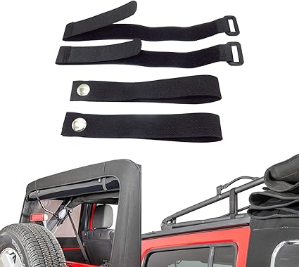 Amazon Com Mfc Rear Window Roll Up Snap Straps Soft Top