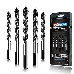 5-Piece 3/8“ Masonry Drill Bits for Tile Glass