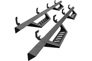 Tyger Auto LanderX Running Board Compatible with 2019-2026 Chevy Silverado GMC Sierra 1500; 2020-2026 2500 3500HD | Crew Cab | TG-LX3C82318 | Drop Step Side Step Rail Nerf Bars