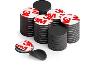 X-BET MAGNET Peel-&-Stick Flexible Adhesive Magnets - 45 (0.8"x0.08") Magnetic Dots for Office Supplies, Whiteboard, Crafts, Fridge, & School Projects