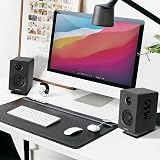 Sanyun SW601 Tilted Desk Speaker Stands Pair Black 15° for 2-3 inch Speakers view 7