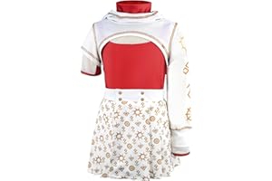 Naeviwth Nova Zombies 4 Costume for Girls Cheerleader Halloween Dress Up 3PCS Set