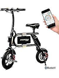 SWAGTRON SwagCycle E-Bike &ndash; Folding Electric Bicycle with 10 Mile Range, Collapsible Frame, and Handlebar Display
