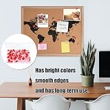Rowwait 100pcs Heart Shaped Push Pins Pink Red Thumbtacks for Cork Boards Photos view 4