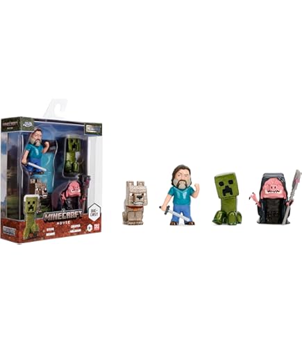 Amazon.com: Minecraft Collectible Figures Set L (3-Pack), Series 3