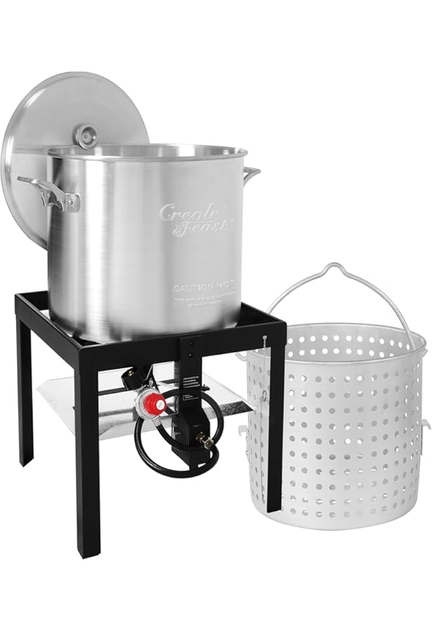 WoodbellmuキングKooker KK60Rアルミポットバスケットと蓋、60クォート バーベキュー、調理用品 seniorwings