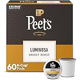 Peet's Coffee Coffee Pods, Light Roast, Luminosa, 60 K Cups
