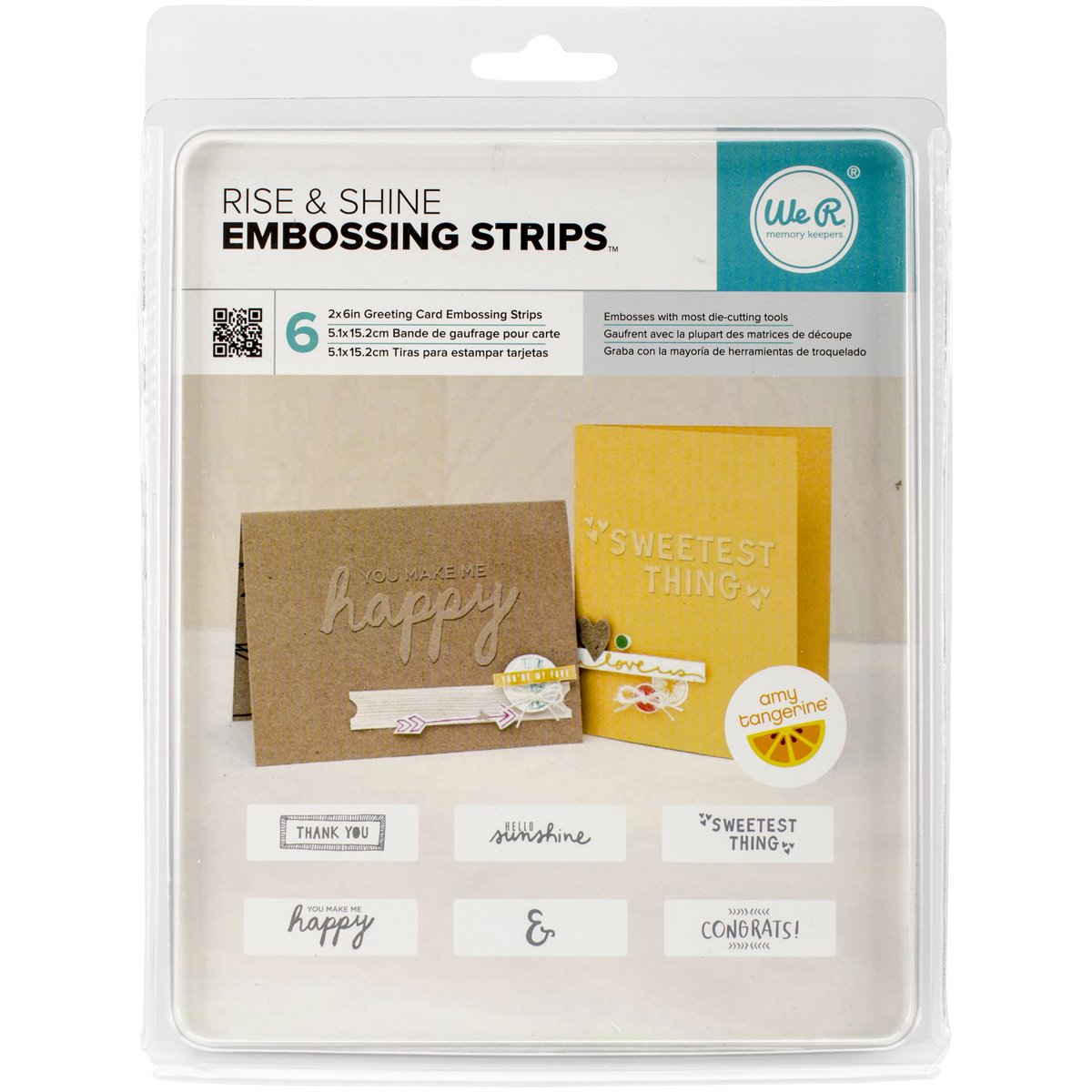 We R Memory Keepers Rise and Shine Embossing Strips