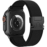 Trail Loop Band for Apple Watch Ultra 3/2/1 Bands 49mm 46mm 45mm 44mm 42mm 41mm 40mm 38mm Men Women, Adjustable Parachute Buckle Elastic Nylon Sport Strap for iWatch Series 11 10 9 8 SE 7 6 5 4 3
