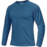 Boladeci Men's UPF 50+ Sun Protection UV SPF Shirts Long Sleeve Lightweight Quick Dry Swim T-Shirts Rash Guard