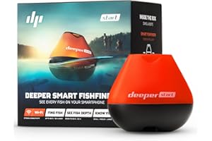 Deeper START Smart Fish Finder - Portable, Wireless, Castable Fish Finder with Free App for Recreational Fishing from Dock, S