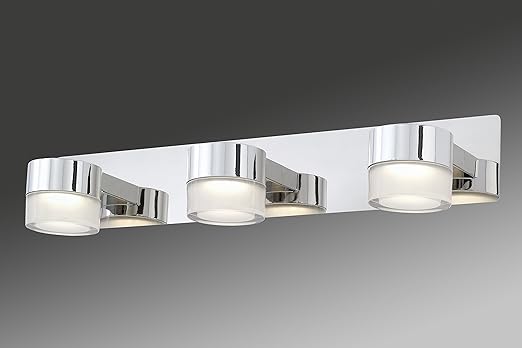 Download Mirror Lighting Chrome Finish 3 X 5 W Ceiling And Wall Light Ip44 Briloner Leuchten Led