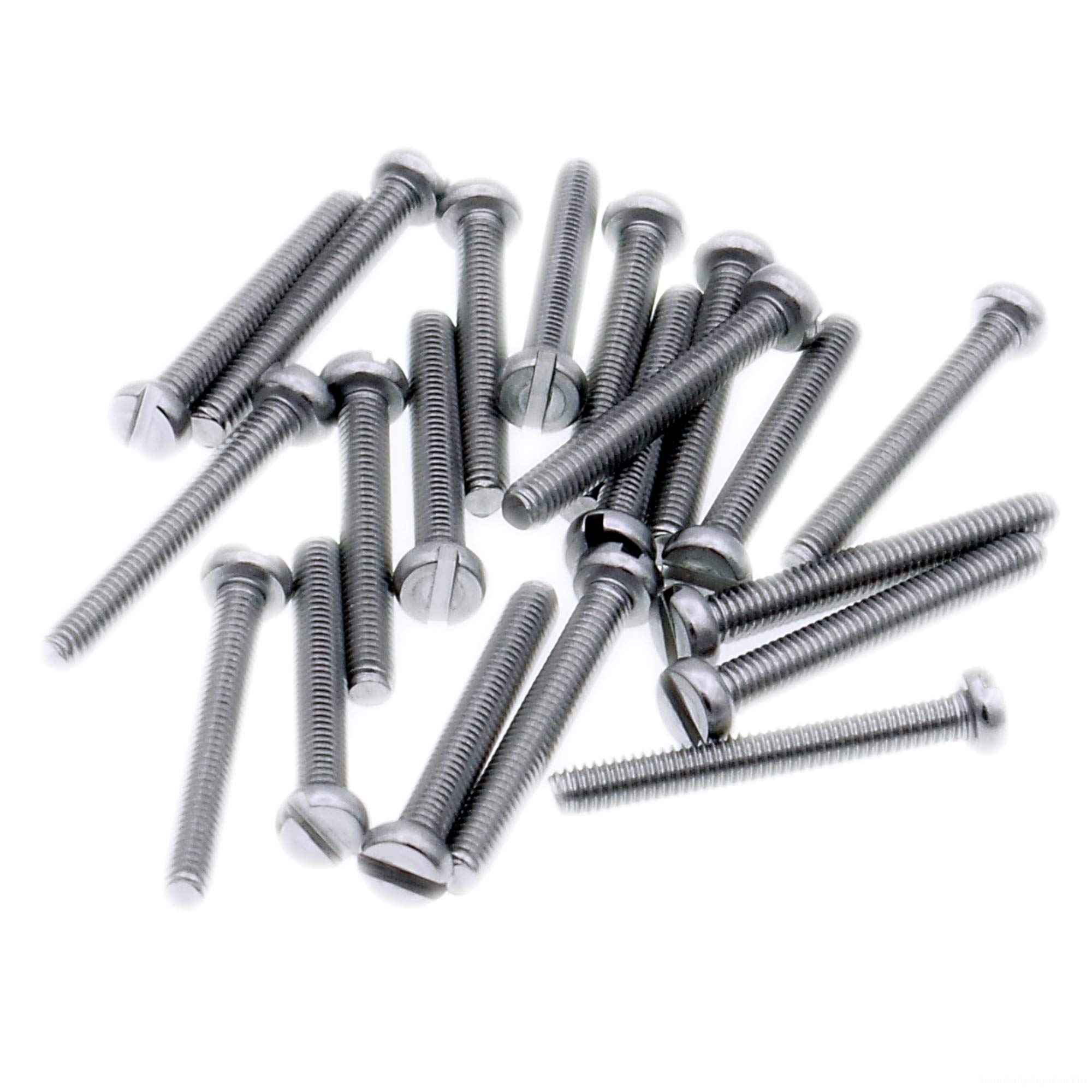 M2 (2mm x 3mm) Slot Cheese Machine Screw (Bolt) - Stainless Steel (A2) (Pack of 20) — image 1