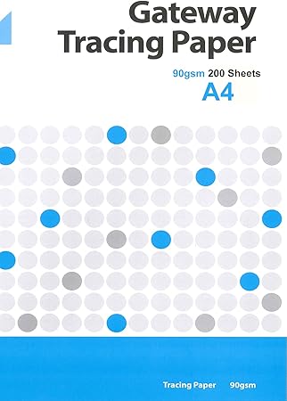 Amazon Com Gateway 90 Gsm 250 Sheets Natural Tracing Paper Office Products