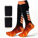 Heated Socks for Men Women, 5000mAh Rechargeable Heated Socks with 3 Heating Levels, Washable Electric Heating Socks for Hunting, Camping, Hiking, Walking, Fishing, Cycling, Outdoor Work