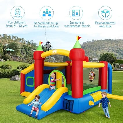 Amazon Com Inflatable Jumper House Toys Games Outdoor Play