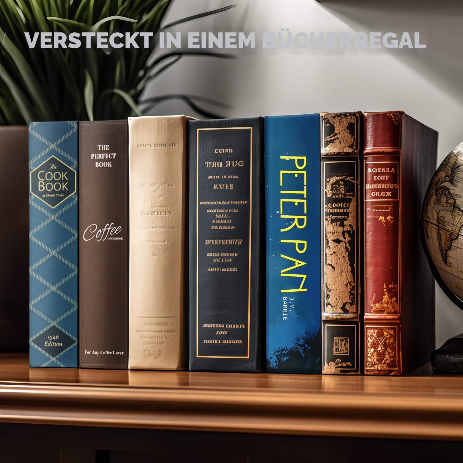Sekam Buchtresor mit Zahlenschloss, Versteckter Safe (24 x 15 x 5,5 cm) mit Feuerfester Tasche, Buchbox Versteckte Aufbewahrung,Geldverstecke für Zuhause,Geldkassette Buchsafe für Bargeld (Peter Pan) 3